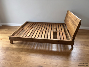 Rustic Reclaimed Pine Queen Bedframe - 2ndhandwarehouse.com