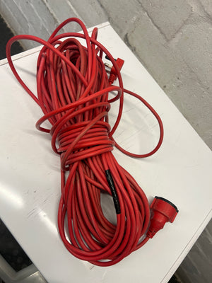20 Metre Red Power Extension Lead – Heavy Duty
