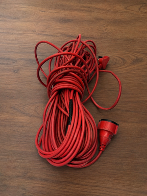 20 Metre Red Power Extension Lead – Heavy Duty