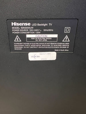 50" Hisense Smart TV with Remote – Excellent Condition