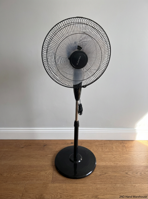 Black Elektra Pedestal Fan - Fair Condition - 2ndhandwarehouse.com