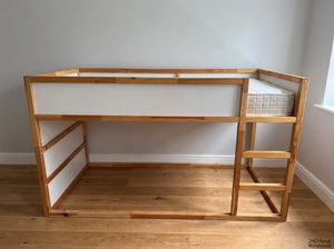 IKEA KURA Reversible Wooden Bunk Bed With Mattress — Good Working Order