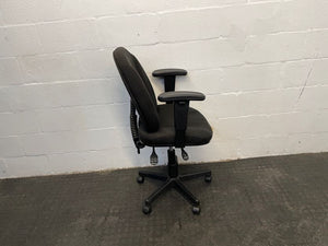 Black Typist Chair (Torn Seat)