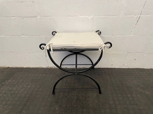 Black Framed Side Stool