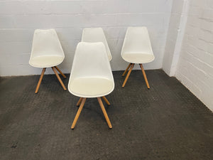 White & Wood Dining Room Chair - PRICE DROP