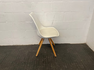 White & Wood Dining Room Chair - PRICE DROP