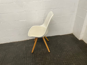 White & Wood Dining Room Chair - PRICE DROP