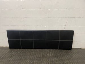 Black Queen Size Headboard With White Print - 2ndhandwarehouse.com