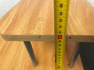 Light Print Study Desk On Wheels