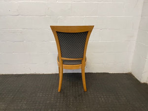Oak Wood Printed Dining Chair - PRICE DROP - 2ndhandwarehouse.com