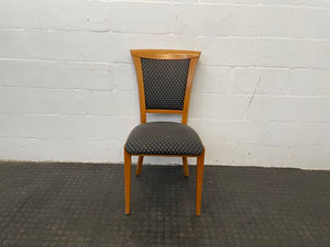 Oak Wood Printed Dining Chair - PRICE DROP - 2ndhandwarehouse.com