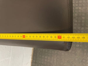 Brown Pleather Wood Bar Stool - PRICE DROP