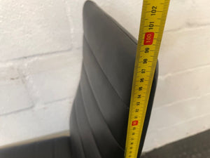 Black Frame Pleather Dining Chair - PRICE DROP