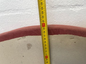 Pink Suede Single Bed Headboard