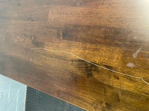Brown Dining Room Table - has scratches