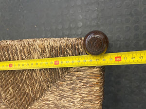 Ornate Wood & Wicker Dining Chair - PRICE DROP