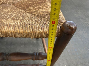 Ornate Wood & Wicker Dining Chair - PRICE DROP