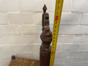 Ornate Wood & Wicker Dining Chair - PRICE DROP