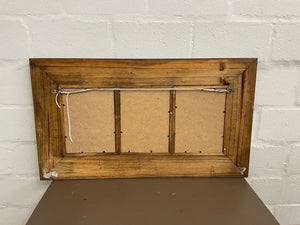 3 In 1 Brown Wooden Framed Art