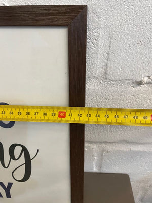 Do Something Amazing Brown Frame 43 x 33cm