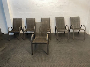 Grey Steel Frame Patio Chair