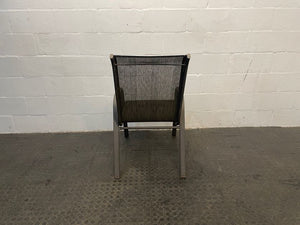 Grey Steel Frame Patio Chair