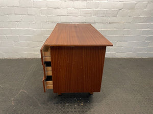 RHS 3 Drawer Desk (Chipped Edge)