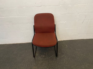 Maroon Print Visitors Chair - PRICE DROP