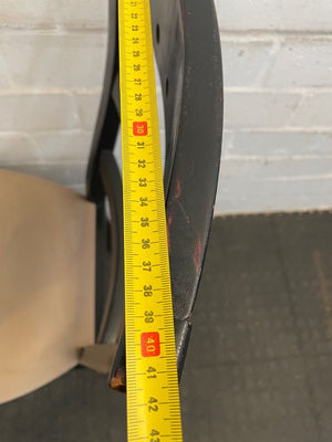 Dark Wood Cream Seat Dining Chair - PRICE DROP