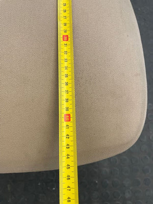 Dark Wood Cream Seat Dining Chair - PRICE DROP