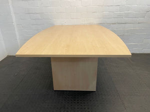 Light Oak Print Boardroom Table - REDUCED