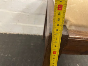 A44152-Brown Frame Cream Seat Dining Chair - PRICE DROP