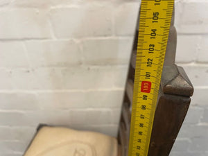 A44152-Brown Frame Cream Seat Dining Chair - PRICE DROP