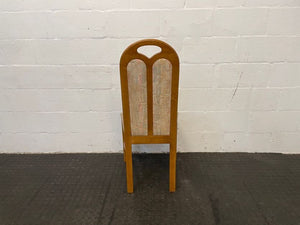 Pine & Cream Print Dining Chair - PRICE DROP - 2ndhandwarehouse.com