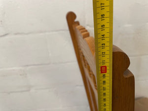 Pine & Cream Suede Seat Dining Chair - PRICE DROP - 2ndhandwarehouse.com