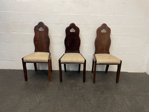 Dark Wood Back Dining Chair - PRICE DROP - 2ndhandwarehouse.com
