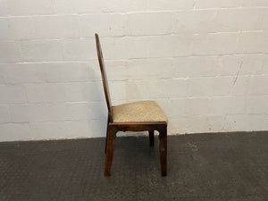 Dark Wood Back Dining Chair - PRICE DROP - 2ndhandwarehouse.com