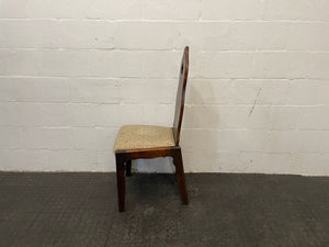 Dark Wood Back Dining Chair - PRICE DROP - 2ndhandwarehouse.com