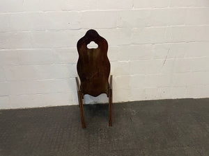 Dark Wood Back Cream Seat Dining Chair - PRICE DROP - 2ndhandwarehouse.com