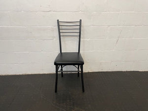 Black Steel Frame Dining Chair - PRICE DROP - 2ndhandwarehouse.com