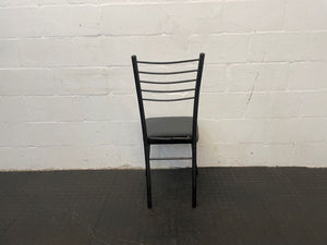Black Steel Frame Dining Chair - PRICE DROP - 2ndhandwarehouse.com