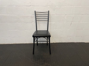 Black Steel Frame Dining Chair - PRICE DROP - 2ndhandwarehouse.com
