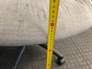 Black Ripped Seat Office Chair On Wheels - REDUCED