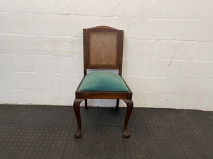 Wood & Rattan Back Dining Chair - PRICE DROP - 2ndhandwarehouse.com