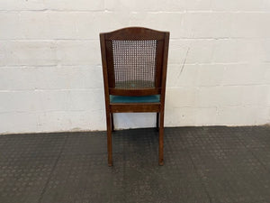 Wood & Rattan Back Dining Chair - PRICE DROP - 2ndhandwarehouse.com