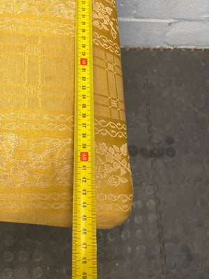 Cherry Wood & Yellow Seat Dining Chair - PRICE DROP - 2ndhandwarehouse.com