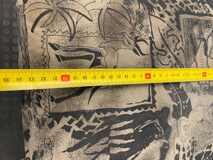 Wooden Bar Stool with Print Seat - PRICE DROP