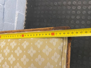 Wooden Dining Chairs with Yellow Material Seats - PRICE DROP