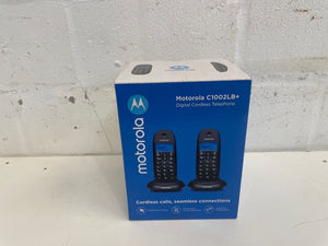 Motorola C1002LB+ Duo Cordless Phone Black