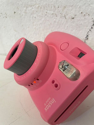 Pink Instax Mini 9 Camera with Protective Carry Pouch